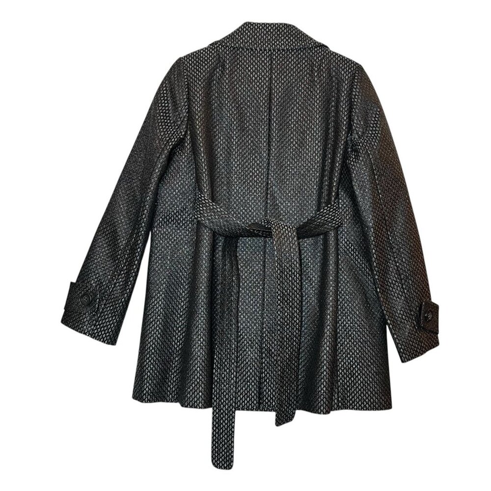 J. Crew Collection Women’s Gray Size Jacket Coat Blazer Rayón Silk Blend Belt - Picture 2 of 12